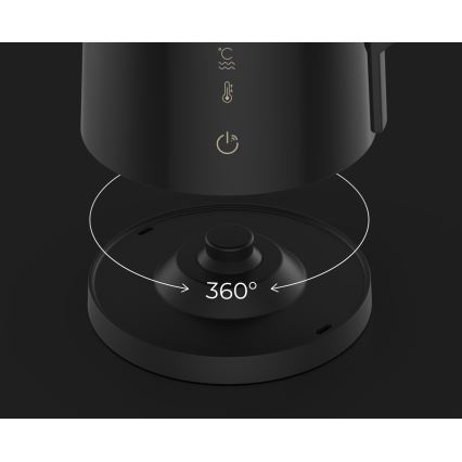 AENO - Bollitore elettrico intelligente con display LED 1,7 l 2200W/230V nero