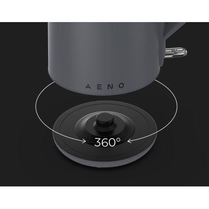 AENO - Bollitore elettrico rapido 1,5 l 2200 W/230 V nero