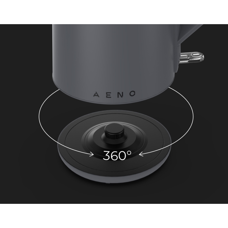 AENO - Bollitore elettrico rapido 1,5 l 2200 W/230 V nero