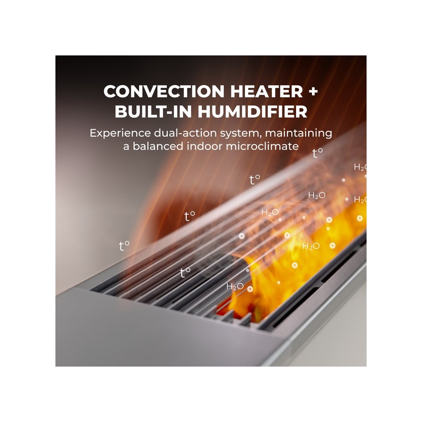 AENO - Convettore elettrico intelligente 1000/2000W bianco