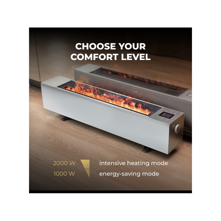 AENO - Convettore elettrico intelligente 1000/2000W bianco