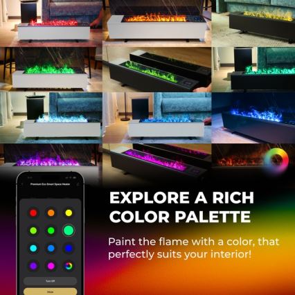 AENO - Convettore elettrico intelligente 1000/2000W bianco