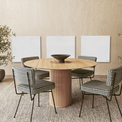 AENO - Pannello a infrarossi elettrico intelligente 500 W con timer/termostato Wi-Fi, bianco