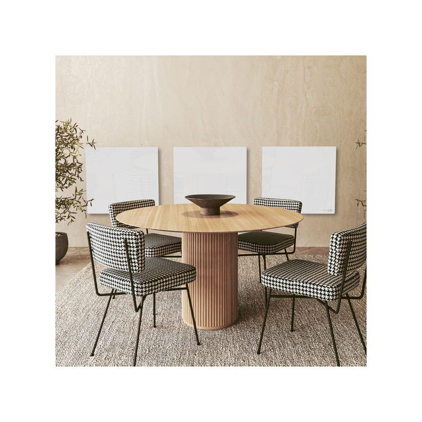 AENO - Pannello a infrarossi elettrico intelligente 500 W con timer/termostato Wi-Fi, bianco