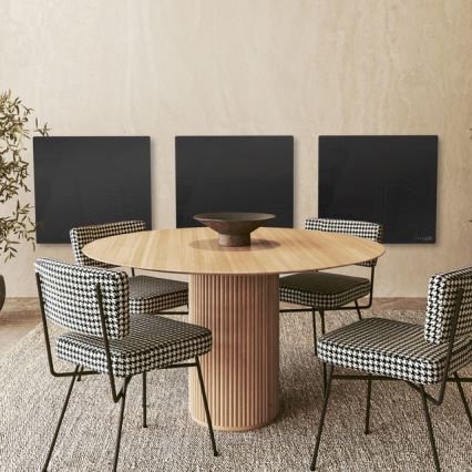 AENO - Pannello a infrarossi elettrico intelligente 500W timer/termostato Wi-Fi bianco