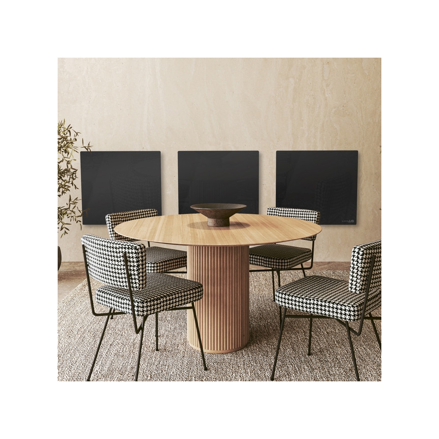 AENO - Pannello a infrarossi elettrico intelligente 500W timer/termostato Wi-Fi bianco