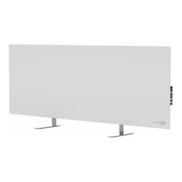 AENO - Pannello a infrarossi elettrico intelligente con display LED 700W timer/termostato IP44 Wi-fi bianco