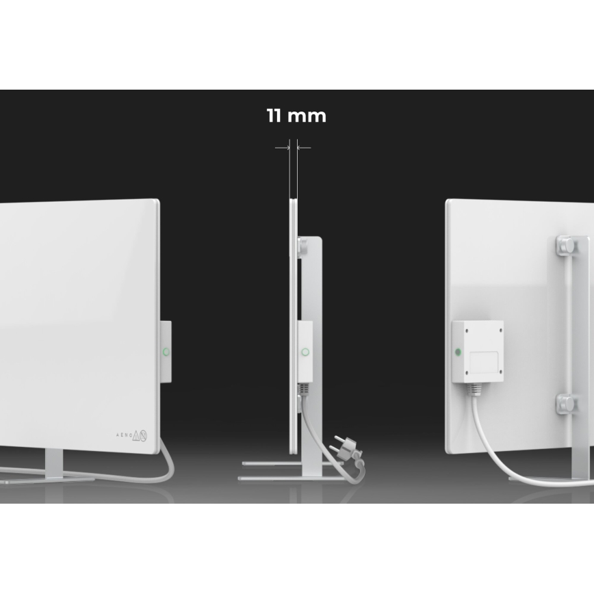AENO - Pannello elettrico intelligente a infrarossi 700W timer/termostato IP44 Wi-fi bianco