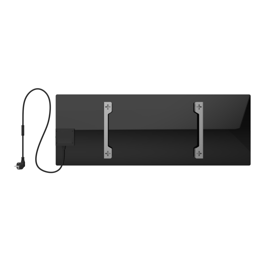 AENO - Pannello elettrico intelligente a infrarossi 700W timer/termostato IP44 Wi-fi nero