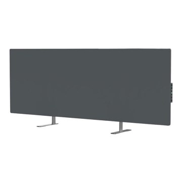 AENO - Pannello elettrico intelligente a infrarossi con LED display 700W timer/termostato IP44 Wi-fi grigio