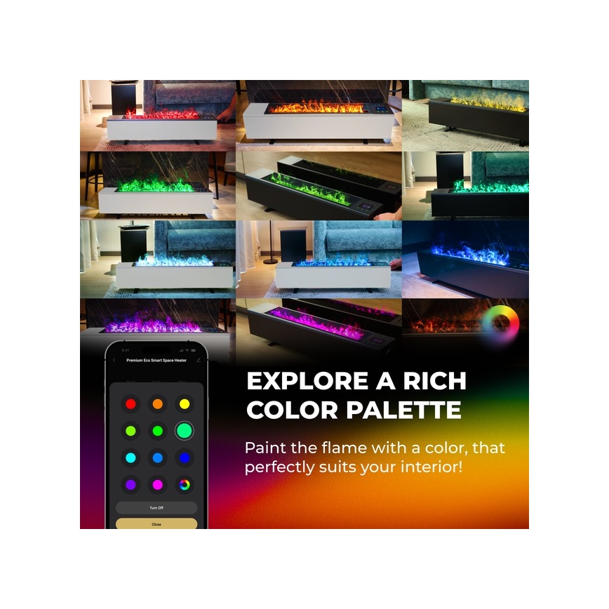 AENO - Termoconvettore elettrico intelligente 1000/2000W bianco