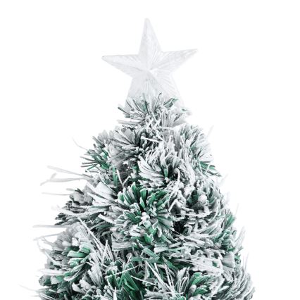 Aigostar - Albero di Natale LED da esterno, 165 LED, 8 funzioni, 1,5 m, IP44, bianco caldo