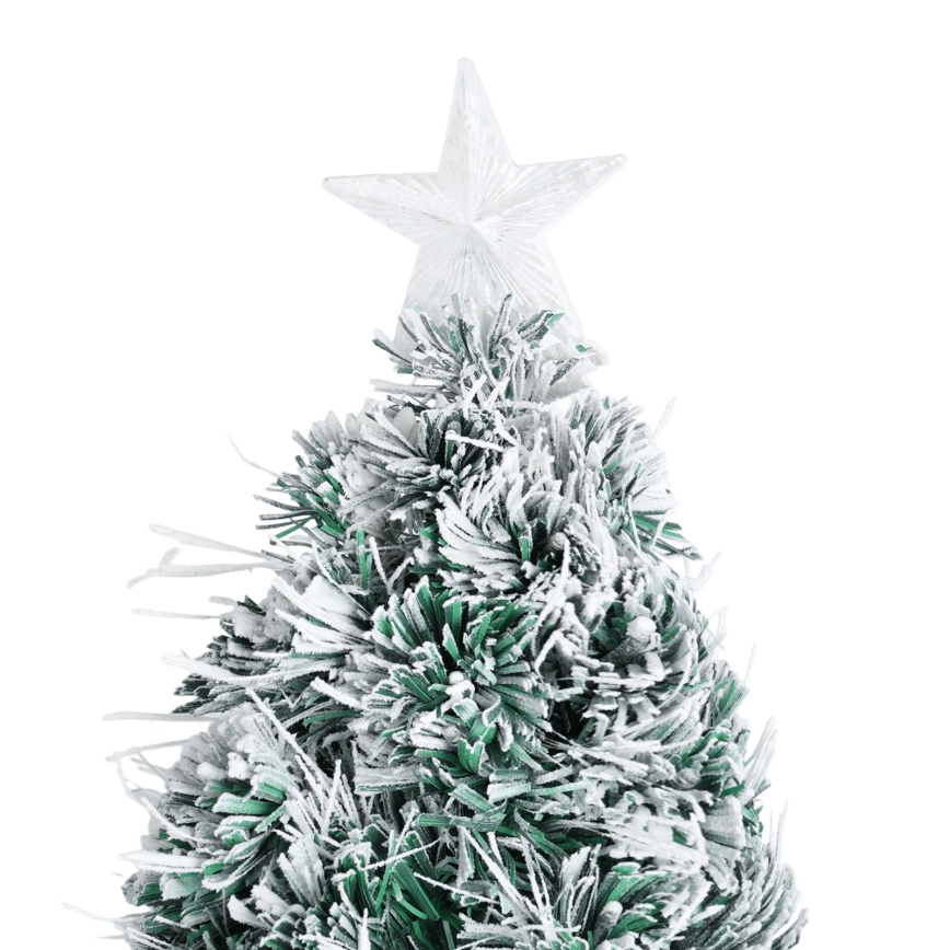 Aigostar - Albero di Natale LED da esterno, 165 LED, 8 funzioni, 1,5 m, IP44, bianco caldo