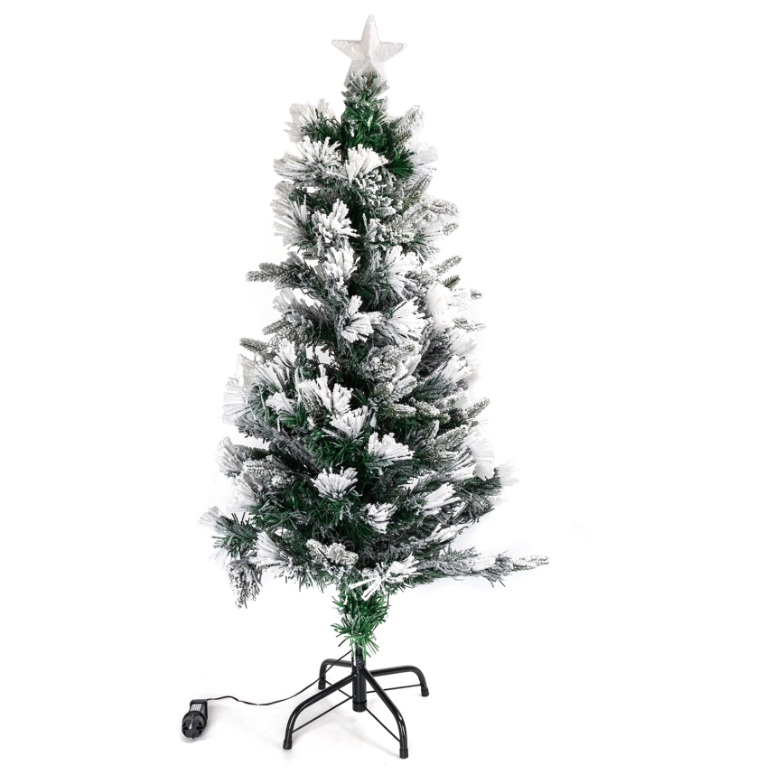 Aigostar - Albero di Natale LED da esterno, 165 LED, 8 funzioni, 1,5 m, IP44, bianco caldo