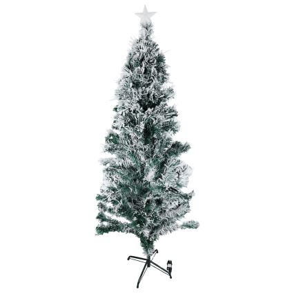 Aigostar - Albero di Natale LED per esterni 205 LED/8 funzioni 1,8 m IP44 bianco caldo
