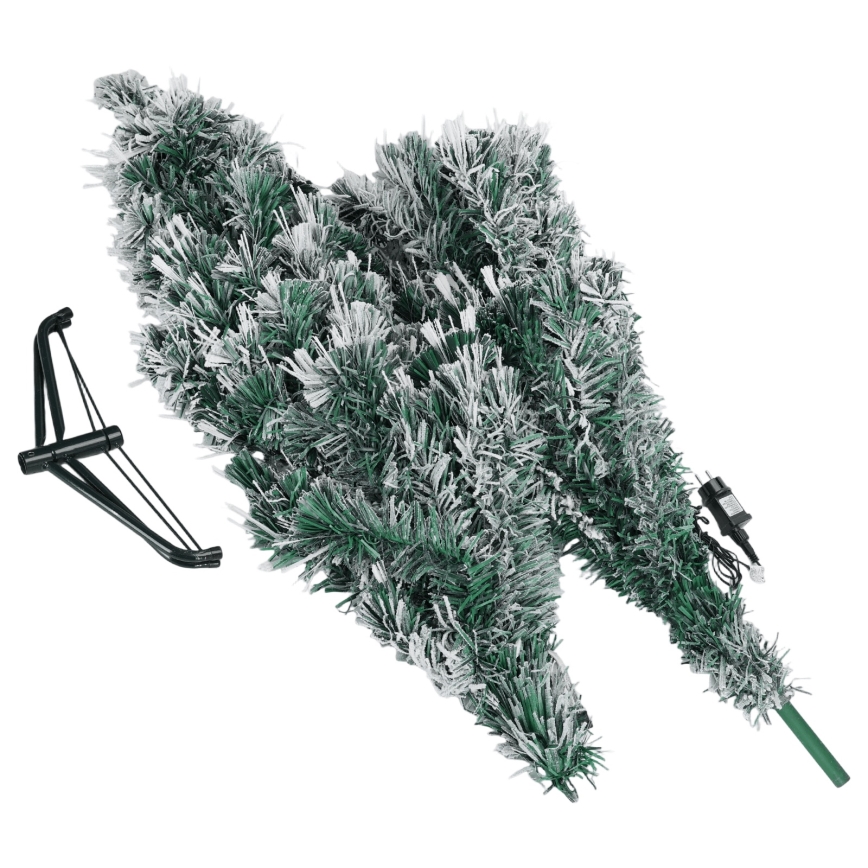 Aigostar - Albero di Natale LED da esterno 245 LED/8 funzioni 2,1 m IP44 bianco caldo