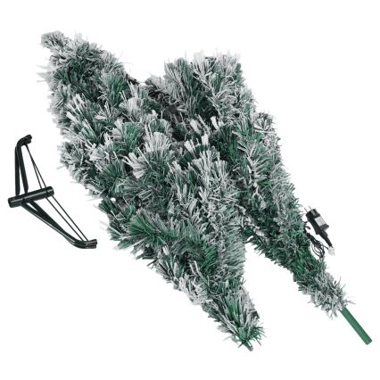 Aigostar - Albero di Natale LED per esterni 245 LED/8 funzioni 2,1 m IP44 bianco freddo