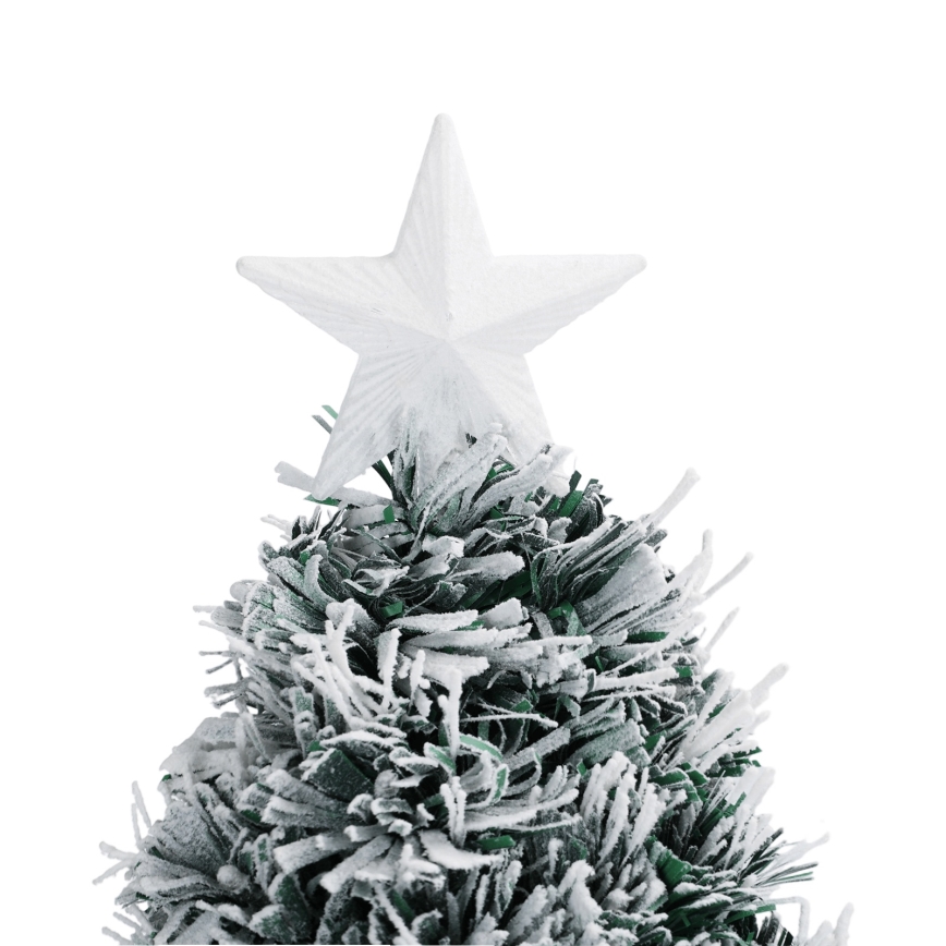 Aigostar - Albero di Natale LED da esterno 55 LED/8 funzioni 0,6 m IP44 bianco freddo