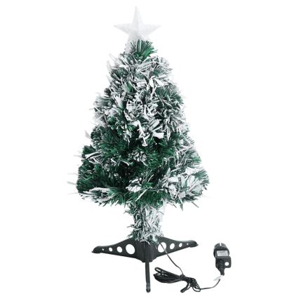 Aigostar - Albero di Natale LED da esterno 55 LED/8 funzioni 0,6 m IP44 bianco freddo