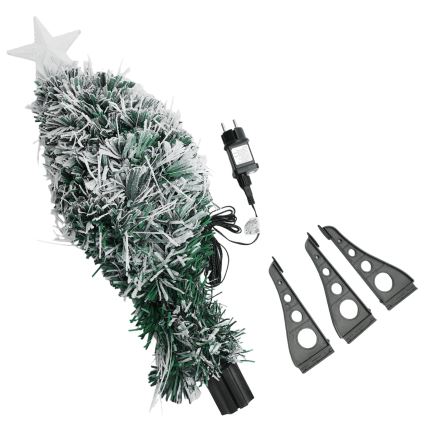 Aigostar - Albero di Natale LED da esterno 55 LED/8 funzioni 0,6 m IP44 bianco freddo