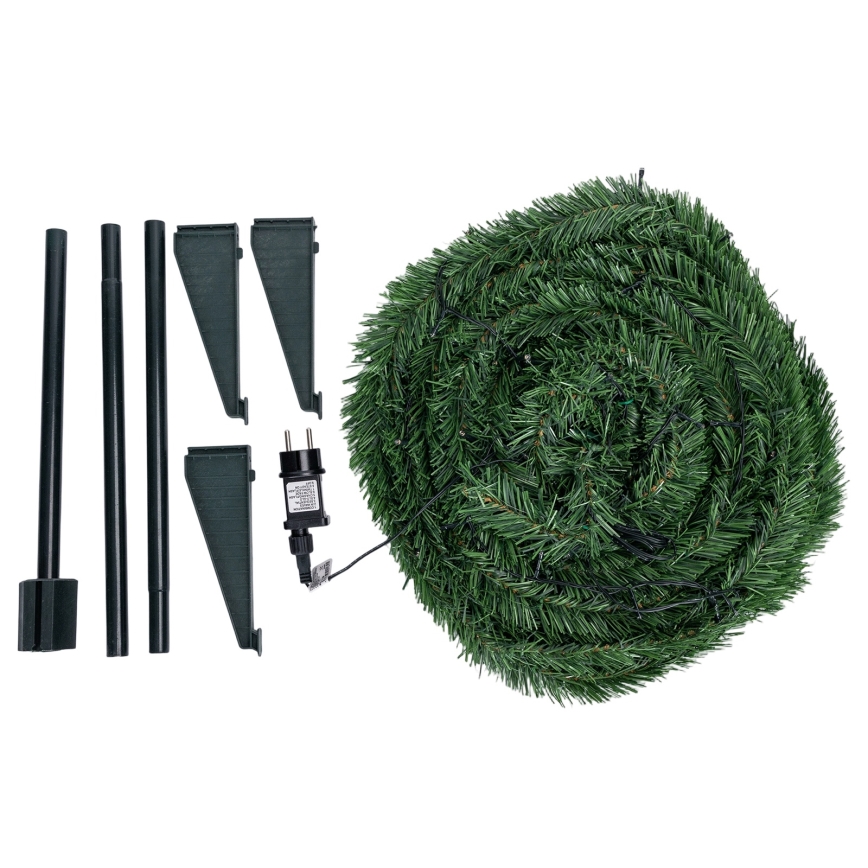 Aigostar - LED Albero di Natale da esterno 80 LED 1,2 m IP44 verde, bianco caldo