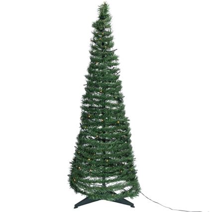 Aigostar - Albero di Natale LED da esterno 150xLED 1,8m IP44 verde, bianco caldo