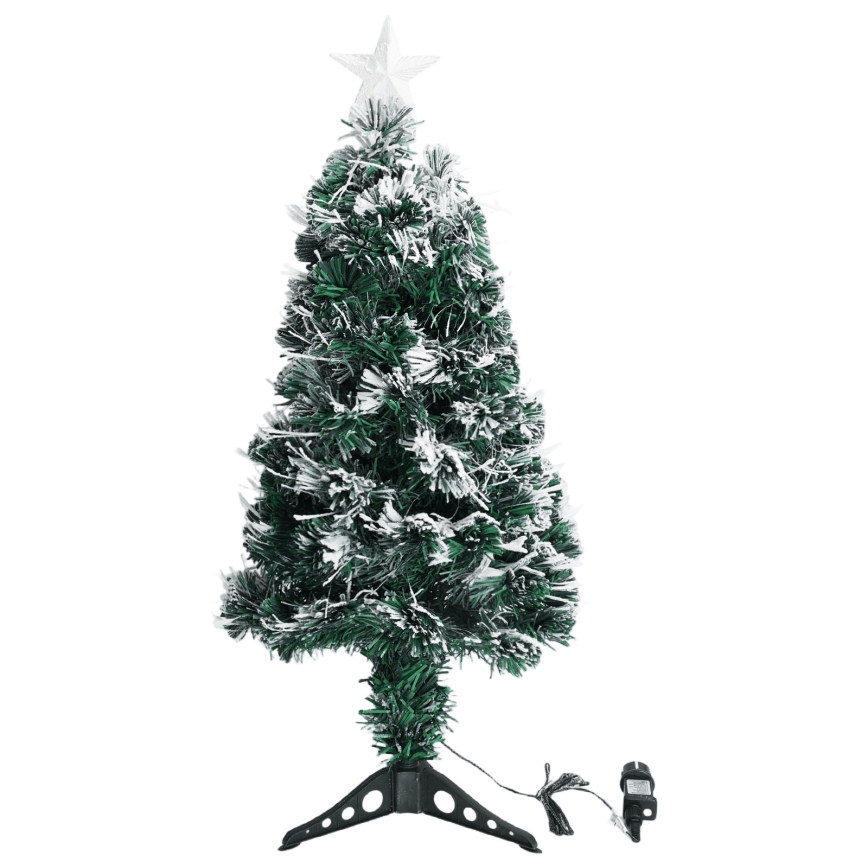 Aigostar - Albero di Natale LED da esterno 85 LED/8 funzioni 0,9 m IP44 multicolore