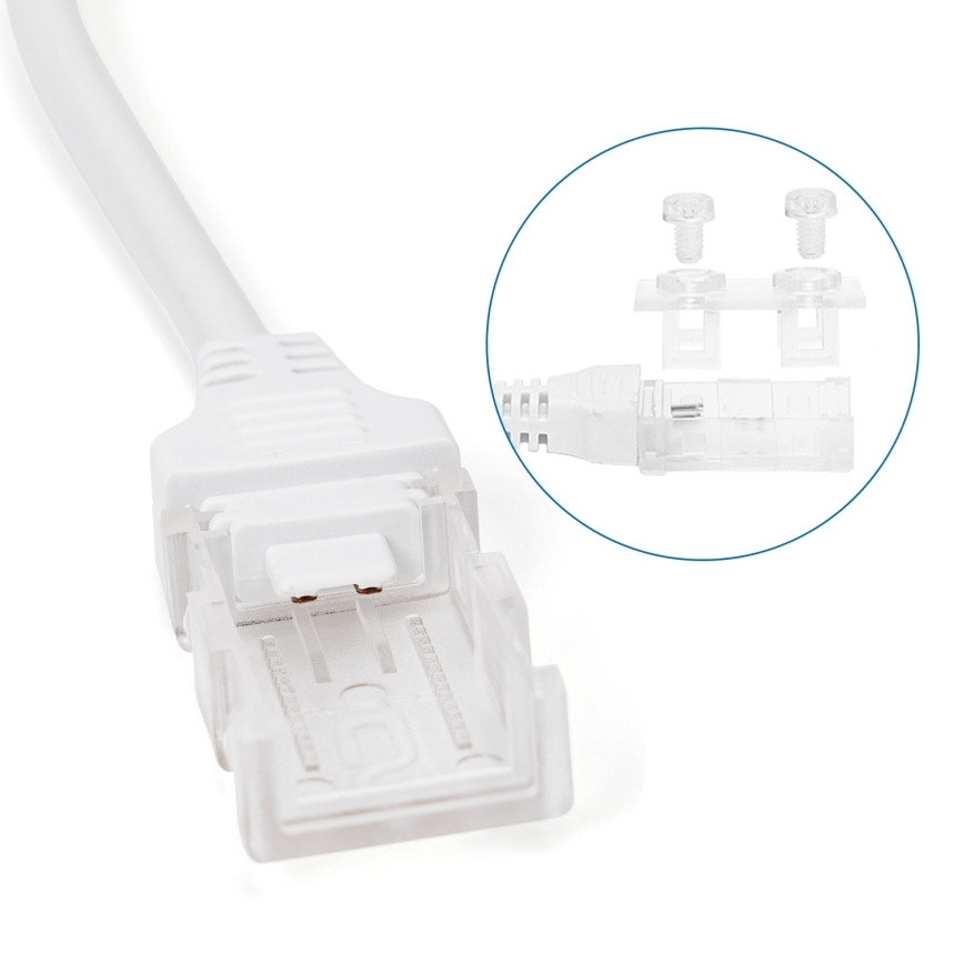 Aigostar - Alimentatore per strisce LED 10 mm, 600W/230V, bianco