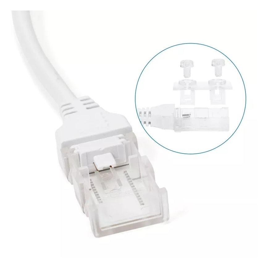 Aigostar - Alimentatore per strisce LED da 8 mm 600W/230V bianco