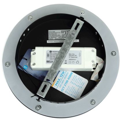 Aigostar - Applique a LED dimmerabile MESH Smart LED/12W/230V 2700-6500K nero
