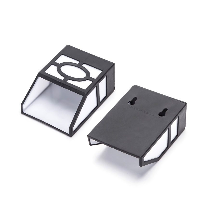 Aigostar - Applique a LED solare LED/0,006W/1,2V 100 mAh 2700K IP44 nero