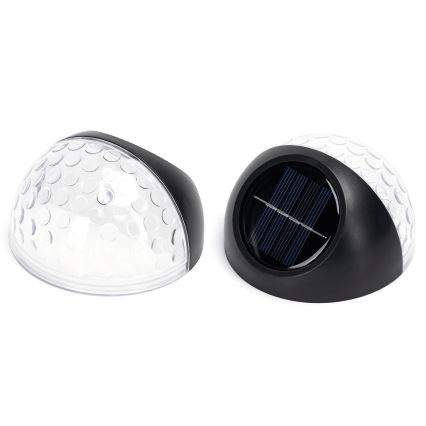 Aigostar - Applique a LED solare LED/2W/1,2V nero 300 mAh 2700K IP44