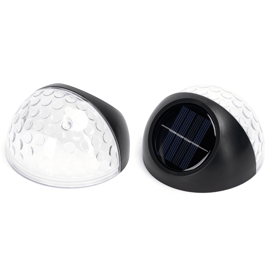 Aigostar - Applique a LED solare LED/2W/1,2V nero 300 mAh 2700K IP44
