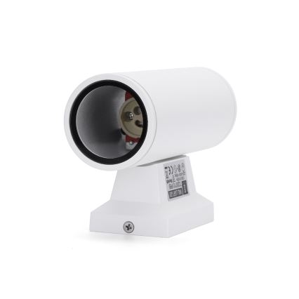 Aigostar - Applique da esterno 2xGU10/230V IP65 bianca rotonda