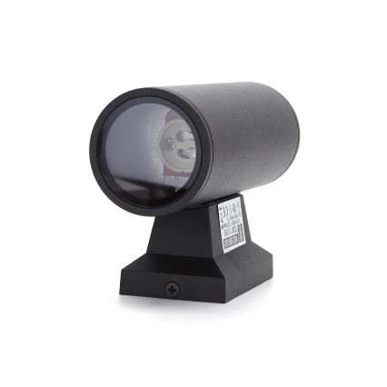 Aigostar - Applique da esterno 2xGU10/35W/230V nera IP65 rotonda