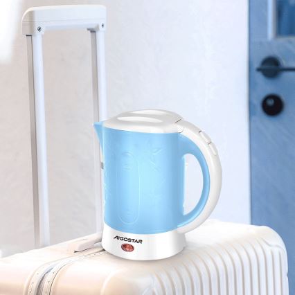 Aigostar - Bollitore con due tazze 0,6l 650W/230V blu