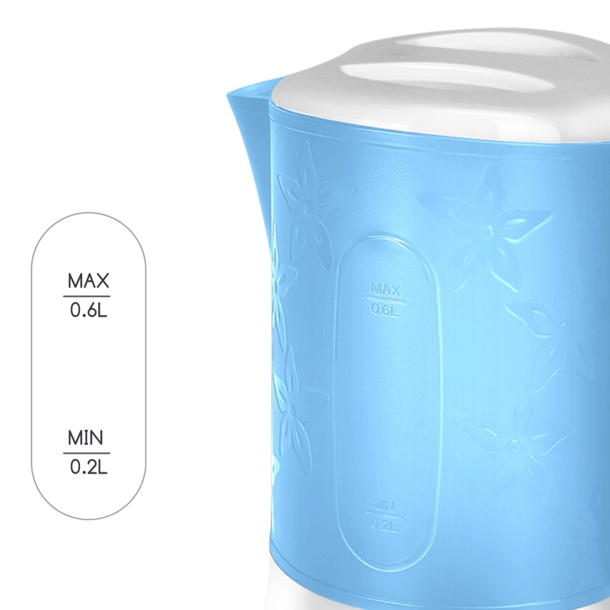 Aigostar - Bollitore con due tazze 0,6l 650W/230V blu