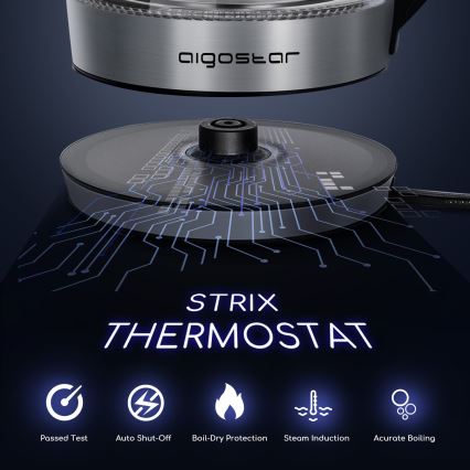 Aigostar - Bollitore con filtro 1,7 l 2200W/230V