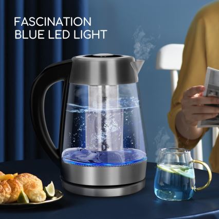 Aigostar - Bollitore con filtro 1,7 l 2200W/230V