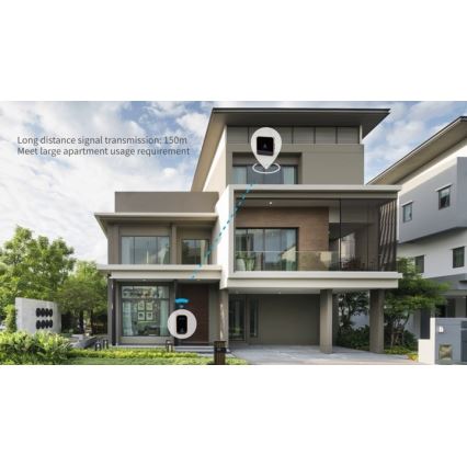 Aigostar - Campanello con presa wireless 230V bianco