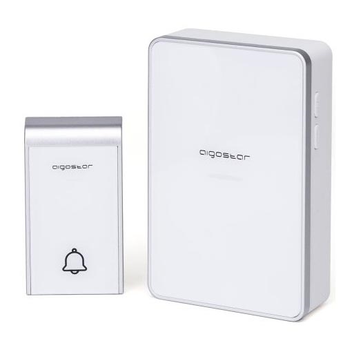 Aigostar - Campanello wireless 3xAA/12V IP44 bianco/argento