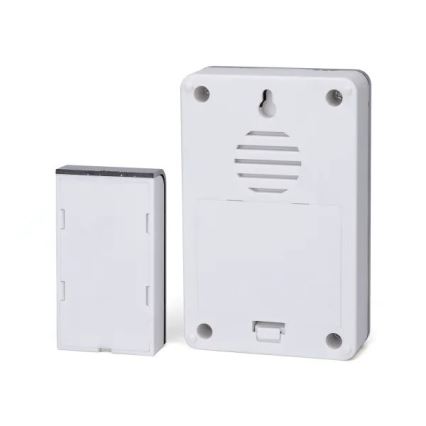 Aigostar - Campanello wireless 3xAA/12V IP44 bianco/argento
