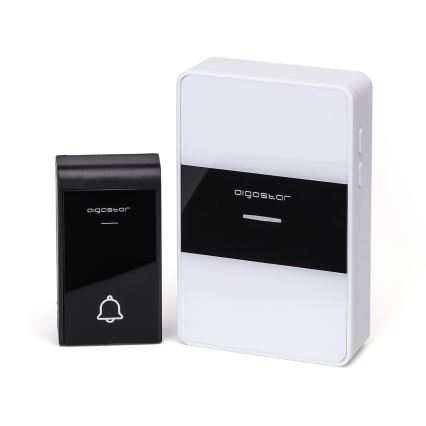 Aigostar - Campanello wireless 3xAA IP44 nero/bianco