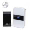 Aigostar - Campanello wireless con spina integrata 230V/12V IP44 bianco/nero