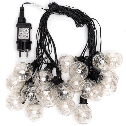 Aigostar - LED catena luminosa decorativa per esterni 160xLED 10m IP44 bianco freddo
