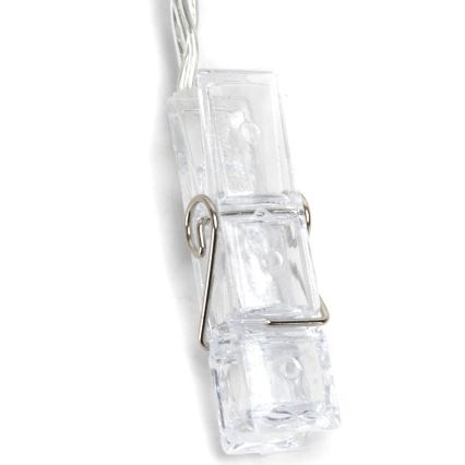 Aigostar - Catena decorativa LED 20xLED/5W/USB 6 m bianco caldo