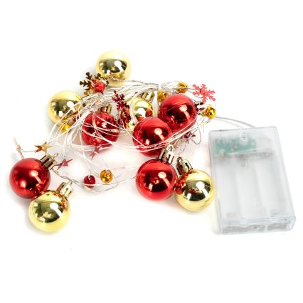 Aigostar - Catena di luci natalizia a LED 20xLED/3xAA 2m bianco caldo