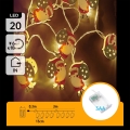Aigostar - Catena di luci natalizie 20xLED/3xAA 3m bianco caldo Santa Claus