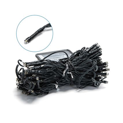 Aigostar - Catena di Natale solare a LED 100xLED/8 funzioni 4x1m IP65 bianco caldo 800 mAh