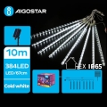Aigostar - Catena di Natale solare a LED 384xLED/13m IP65 1200 mAh bianco freddo